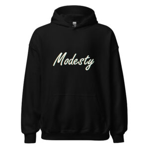 Modesty Branded Unisex Hoodie – Navy/Black - Image 10