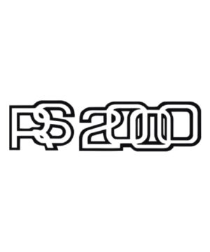 RS2000 Ford Escort Decal Sticker